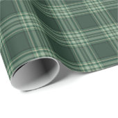 Green Tartan Plaid Geschenkpapier (Rolleneckpunkt)