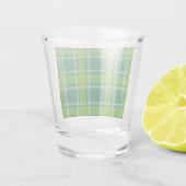 Green Tartan Shot Glass Schnapsglas (Rückseite)