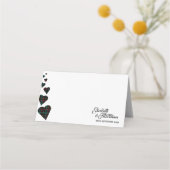 Green Tartan Table Platzkarte oder Escortkarte (Vorderseite)