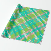 Green Tartan Webbing Geschenkpapier (Ungerollt)