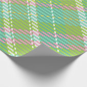 Green Tartan Webbing Geschenkpapier (Ecke)