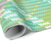 Green Tartan Webbing Geschenkpapier (Rolleneckpunkt)