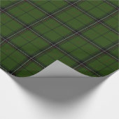Green Tartan Wrap Geschenkpapier (Ecke)