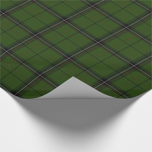 Green Tartan Wrap Geschenkpapier (Ecke)