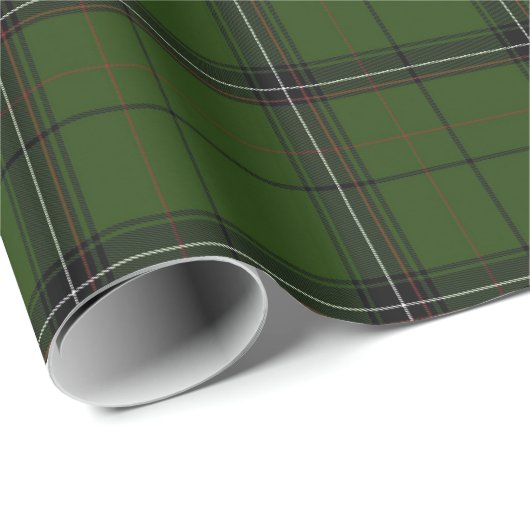 Green Tartan Wrap Geschenkpapier (Rolleneckpunkt)