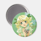 Green Tea Magnet (Vorderseite/Rückseite)
