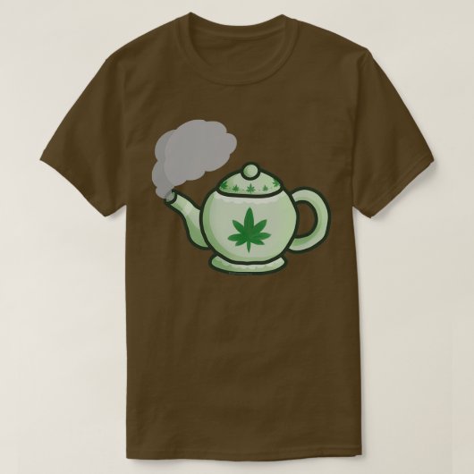 Green Tea POT Kein Schreiben T-Shirt (Design vorne)