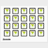 Green Teacup Polka Dot Geburtstagsparty Stickers (Blatt)