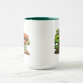 Green Tech Mascot Combo Mug Tasse (Zentrum)