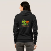 Green Tech Mascot Zip-Up Hoodie (Schwarz voll)