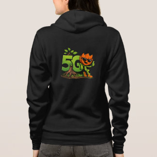 Green Tech Mascot Zip-Up Hoodie