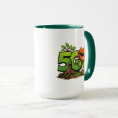 Green Tech Maskottchen-Kombitasse Tasse (VorderseiteRechts)