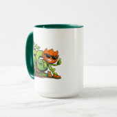 Green Tech Maskottchen-Kombitasse Tasse (Vorderseite Links)