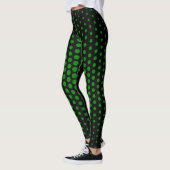 Green Techno Dot Muster Leggings (Links)