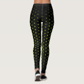 Green Techno Dot Muster Leggings (Rückseite)