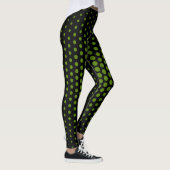 Green Techno Dot Muster Leggings (Rechts)