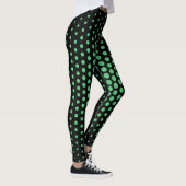 Green Techno Dot Muster Leggings (Rechts)