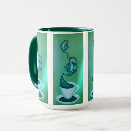 Green Tee Art Tasse (Vorderseite Links)