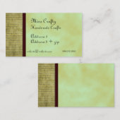 Green Tee Custom Business Card Visitenkarte (Vorne/Hinten)