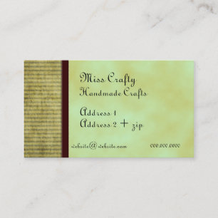 Green Tee Custom Business Card Visitenkarte