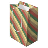Green Tee Medium Geschenktasche Mittlere Geschenktüte (Rückseite Schrägansicht)