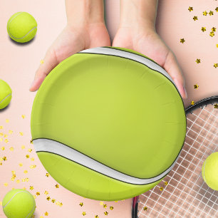 Green Tennis Ball Geburtstagsparty Teller