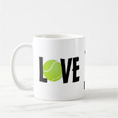 Green Tennis Ball LIEBE Kaffeetasse (Links)