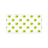 Green Tennis Balls Backball Ball Adressaufkleber (Vorne)
