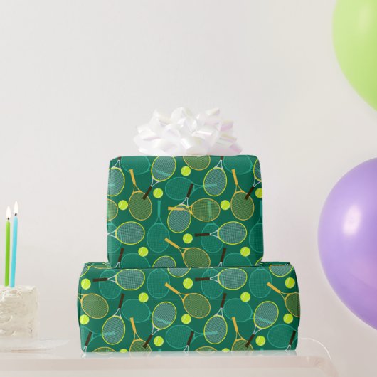Green Tennis Geschenkpapier (Partygeschenke)