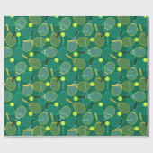 Green Tennis Geschenkpapier (Flach)