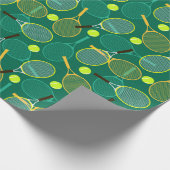 Green Tennis Geschenkpapier (Ecke)