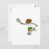 Green Tennis Postkarte (Vorne/Hinten)