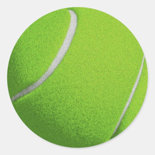 Green Tennis Runder Aufkleber (Vorderseite)