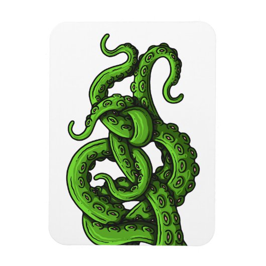 Green Tentacles Magnet (Vertikal)