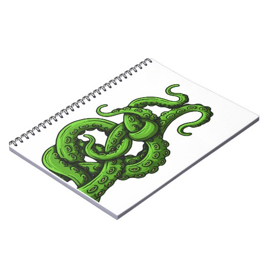 Green Tentacles Notizblock (Linke Seite)