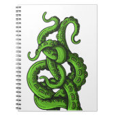 Green Tentacles Notizblock (Vorderseite)