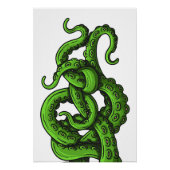 Green Tentacles Poster (Vorderseite)