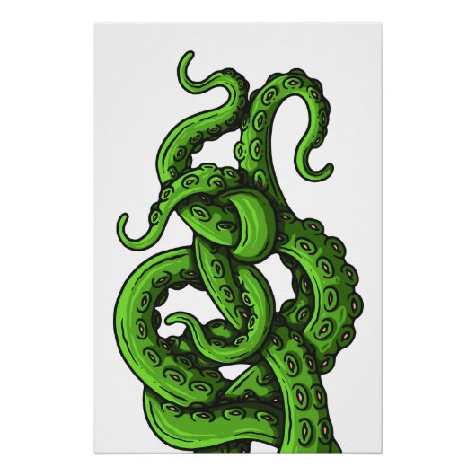 Green Tentacles Poster (Vorderseite)