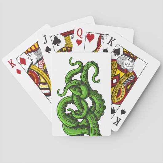 Green Tentacles Spielkarten (Rückseite)