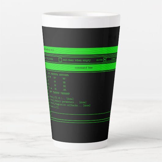 Green Terminal Milchtasse (Vorderseite)