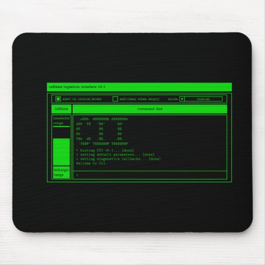 Green Terminal Mousepad (Vorne)