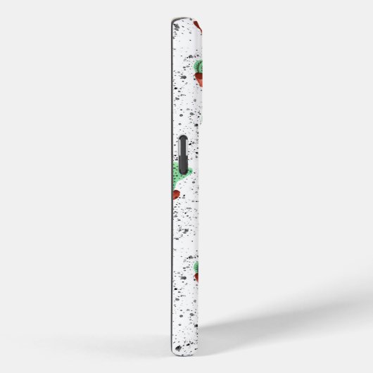 Green Terracotta Cactus Pots Spritzer Monogram Case-Mate iPhone Hülle (Rückseite / Rechts)