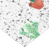 Green Terracotta Cactus Pots Spritzer Pattern Tischdecke (Schrägansicht)