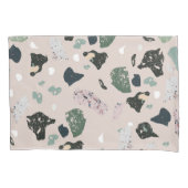 Green Terrazzo Muster Kissenbezug (Vorderseite)
