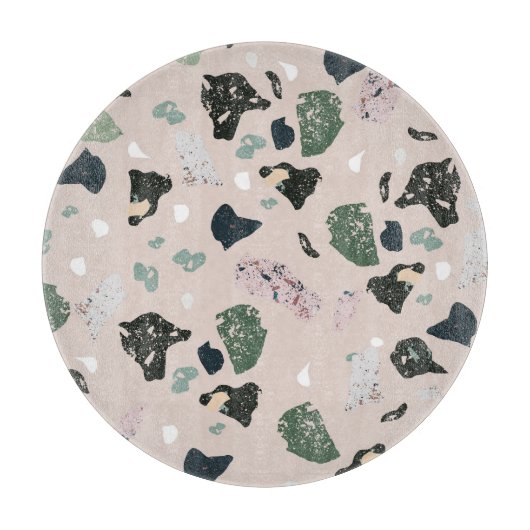 Green Terrazzo Muster Schneidebrett (Vorderseite)