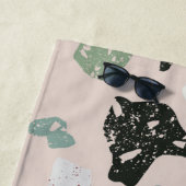 Green Terrazzo Muster Strandtuch (Beispiel)