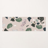 Green Terrazzo Muster Yogamatte (Rückseite (Horizontal))