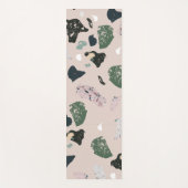 Green Terrazzo Muster Yogamatte (Vorderseite)