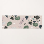 Green Terrazzo Muster Yogamatte (Vorderseite (Horizontal))