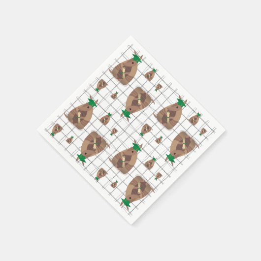 Green Texas Armadillo Abschluss Serviette (Ecke)